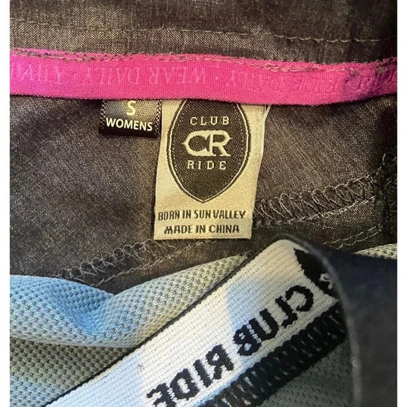 Club Ride Cycling Skirt Detachable Padded Bottoms Gray Small S - Picture 2 of 6